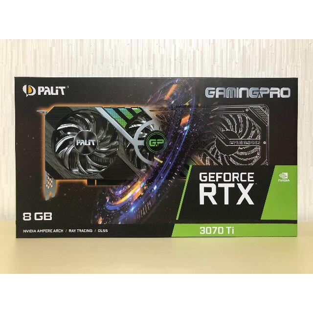 新品未開封品　Palit RTX 3070 Ti GamingPro 8GB スマホ/家電/カメラのPC/タブレット(PCパーツ)の商品写真