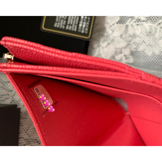 CHANEL(シャネル)のCHANEL 30番台 マトラッセ ピンク 3つ折り財布 レディースのファッション小物(財布)の商品写真