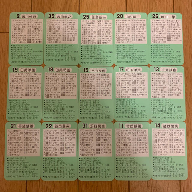 タカラプロ野球カードゲーム 昭和レトロ57年度 南海ホークス