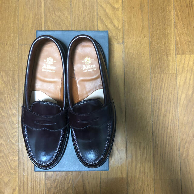 海外限定 未使用 ALDEN 986 ペニーローファー オールデン コードバン