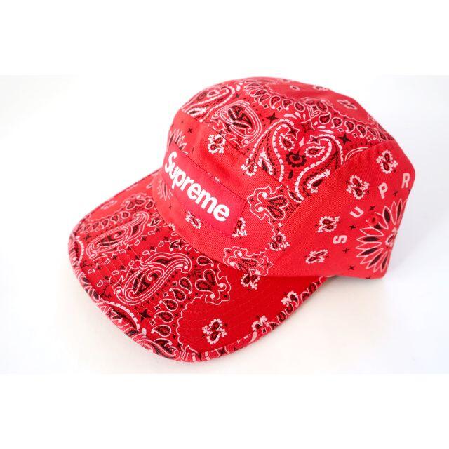 Supreme Bandana Camp Capシュプリームバンダナキャップ赤