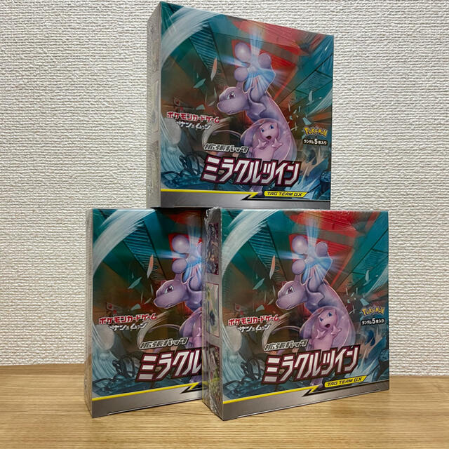 ポケモンカード ミラクルツイン 3BOX シュリンク付き 未開封