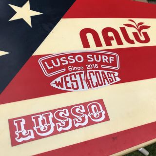 クイックシルバー(QUIKSILVER)の正規品☆LUSSO SURF 防水ステッカー　ホワイト　RVCA(サーフィン)