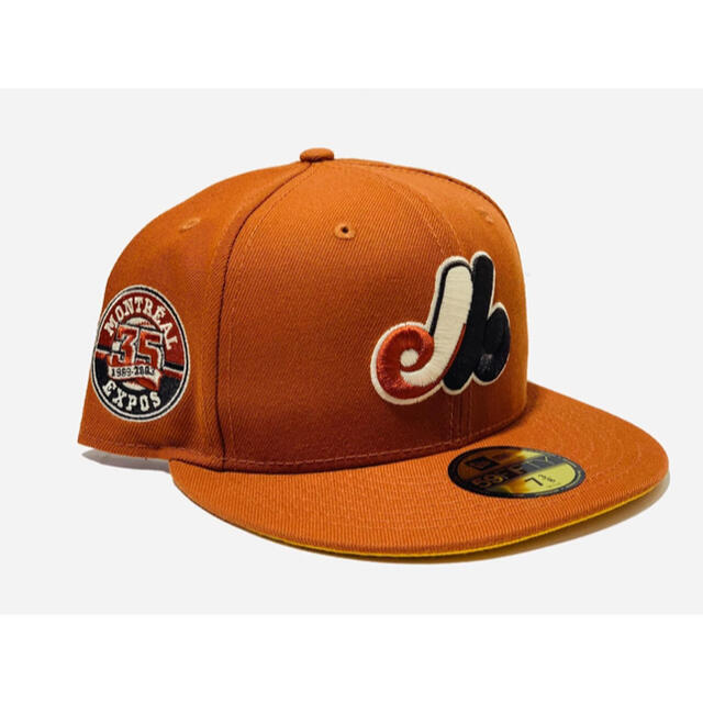 メンズNEW ERA 59fifty ツバ裏イエロー　エクスポズ