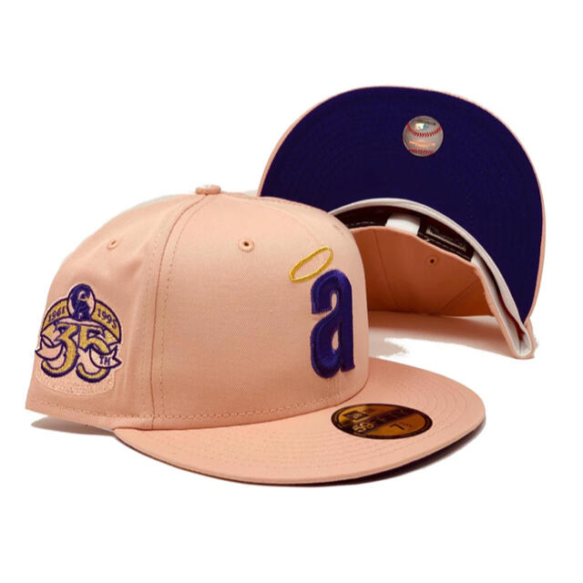 NEW ERA 59fifty ツバ裏パープル　エンゼルス 2