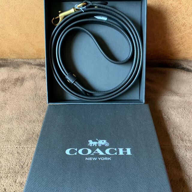 【coachコーチ】新品　犬用　リード　ブラック