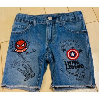 マーベル(MARVEL)のGAP スパイダーマン　MARVEL デニム　ハーフパンツ　4歳(パンツ/スパッツ)