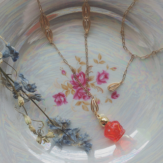 vintage perfume necklace ☞Red (ネックレス)