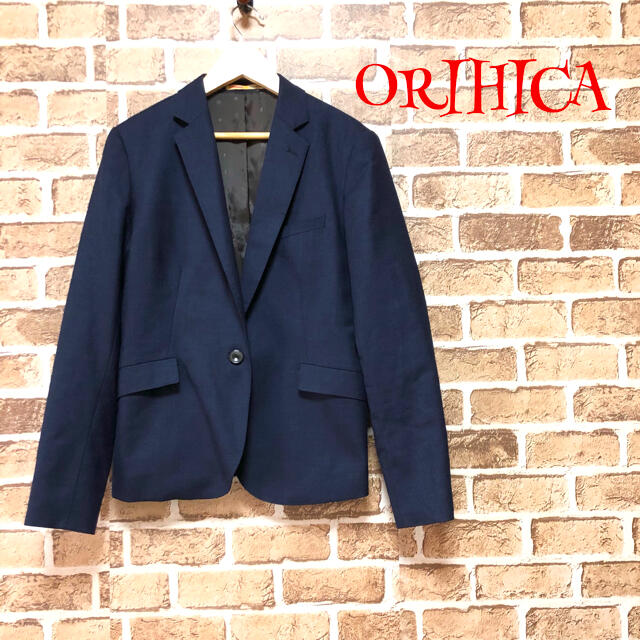 ORIHICA(オリヒカ)の【美品】❤ORIHICA❤ ジャケット スーツ ネイビー 上着 オリヒカ 春 夏 レディースのフォーマル/ドレス(スーツ)の商品写真