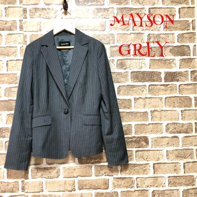 MAYSON GREY(メイソングレイ)の【人気】❤メイソングレイ❤ スーツ ジャケット グレー リクルート 春 夏 レディースのジャケット/アウター(テーラードジャケット)の商品写真