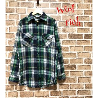 ウールリッチ(WOOLRICH)の【超人気】❤ウールリッチ❤ チェックシャツ ネルシャツ 緑 ネイビー 春 夏(シャツ)