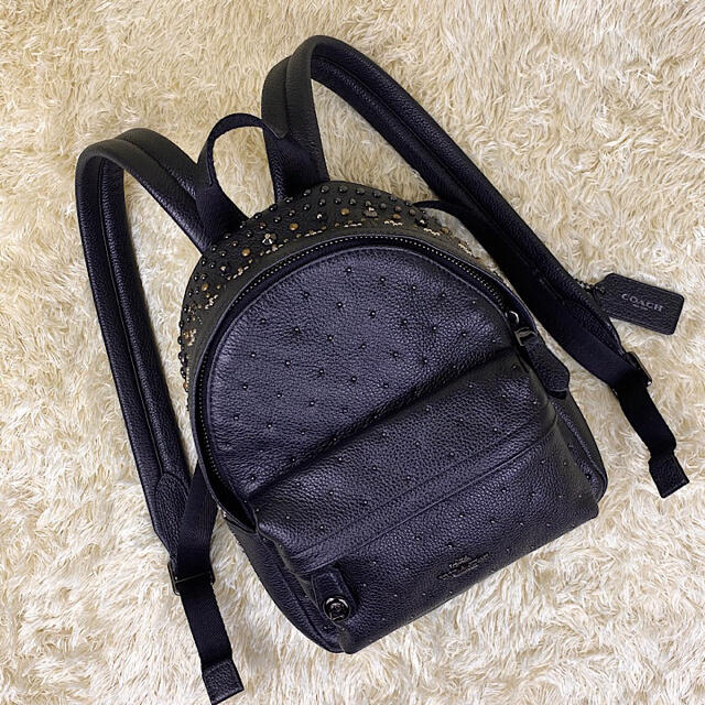 COACH - 【新品同様】コーチ バンダナリベット ターンロック レザー