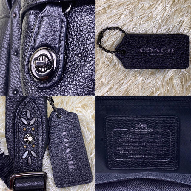 COACH - 【新品同様】コーチ バンダナリベット ターンロック レザー ...