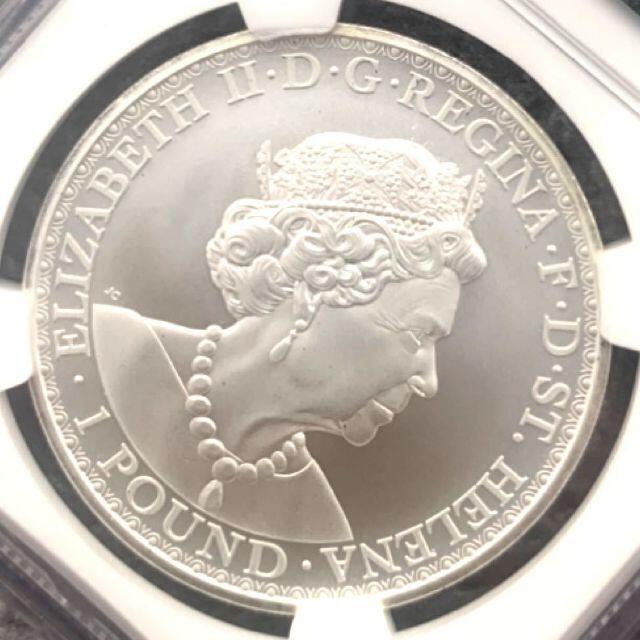 イギリス セントヘレナ ウナライオン NGC MS 銀貨 www