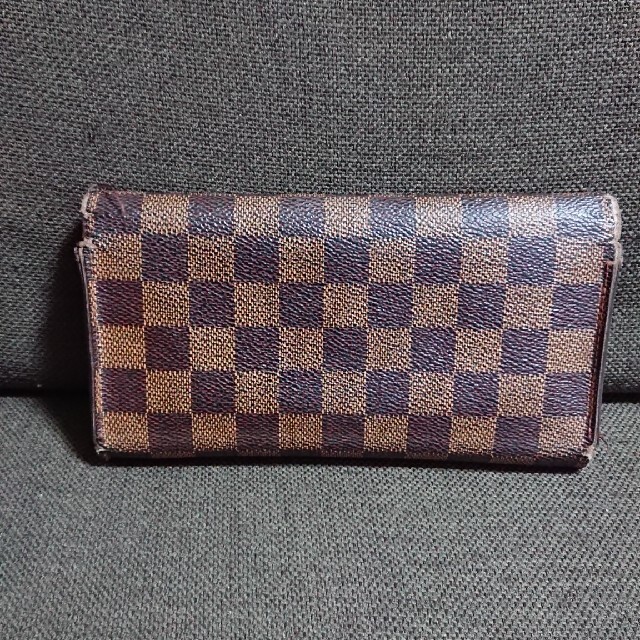 LOUIS VUITTON - ルイ・ヴィトン ダミエ 長財布 三つ折 古いデザイン