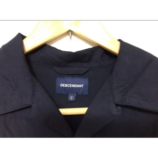 DESCENDANTロンハーマン別注PIRE RAYON SS SHIRT紺2