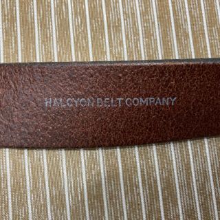BEAMS - HALCYON BELT COMPANY ダブルリングベルト イギリス製 30の