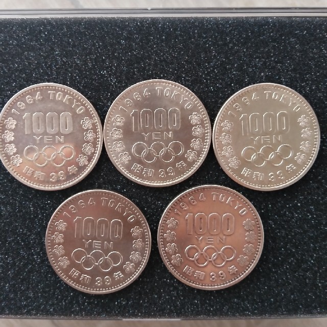 東京オリンピック　昭和39年　千円硬貨　記念硬貨美術品/アンティーク