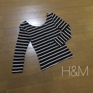 エイチアンドエム(H&M)のボーダートップス(カットソー(長袖/七分))