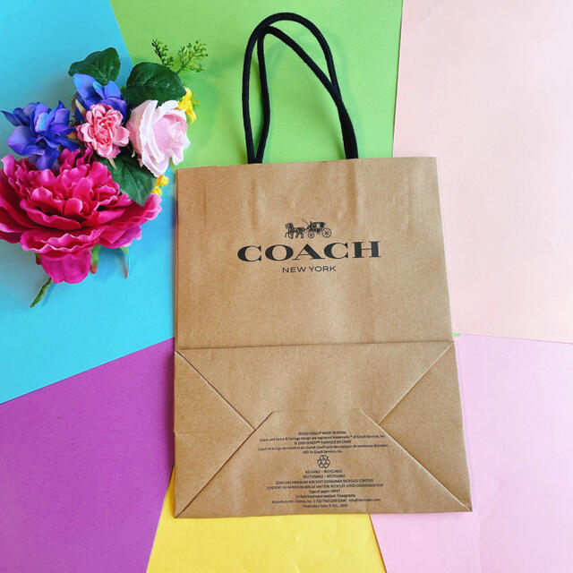 COACH(コーチ)の新品♡未使用♡コーチ オリジナルの紙袋1枚と小物用箱1枚のラッピングセット レディースのバッグ(ショップ袋)の商品写真