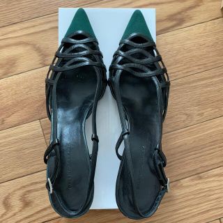 バレンシアガ(Balenciaga)のBALENCIAGA PARIS パンプス　グリーン　革(ハイヒール/パンプス)