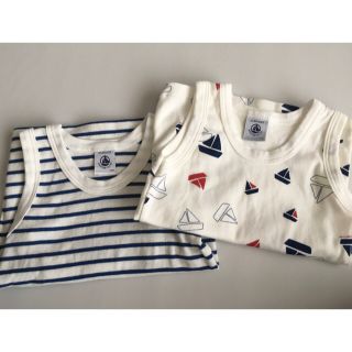 プチバトー(PETIT BATEAU)のプチバトー　タンクトップ　2枚セット(タンクトップ/キャミソール)