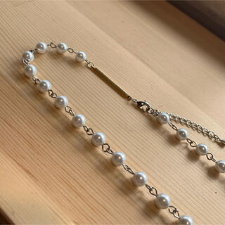キャピタル(KAPITAL)のpearl necklace パールネックレス　8mm 55(ネックレス)