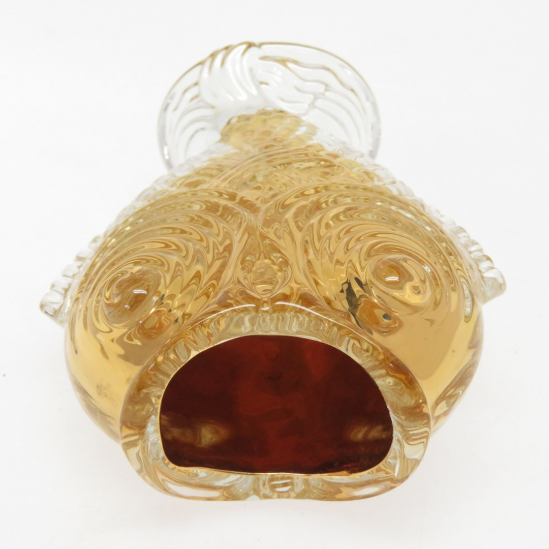 Baccarat(バカラ)の新品同様 バカラ 双魚 魚 花瓶 ガラス ゴールド オブジェ  0073 【中古】 Baccarat インテリア/住まい/日用品のインテリア小物(花瓶)の商品写真