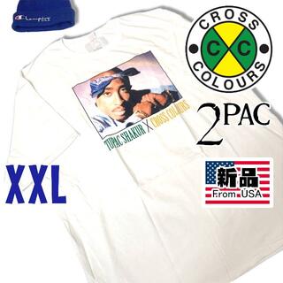 新品 クロスカラーズ × 2パック 半袖 Tシャツ XXL ホワイト コラボ