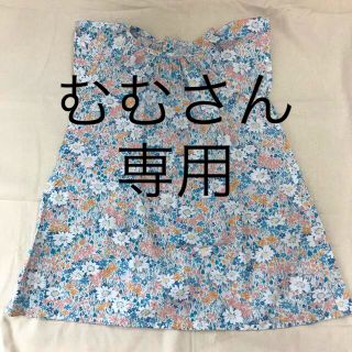 ハンドメイド　花柄　ワンピース　チュニック(ワンピース)