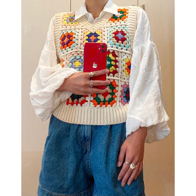 Drawer(ドゥロワー)のsea new york 21SS crochet vest 限定値下げ レディースのトップス(ベスト/ジレ)の商品写真