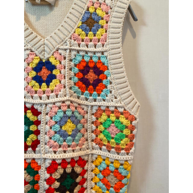 Drawer(ドゥロワー)のsea new york 21SS crochet vest 限定値下げ レディースのトップス(ベスト/ジレ)の商品写真