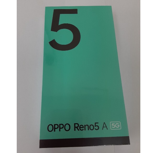 OPPO　RENO5A（ブラック）新品未開封　ワイモバイル スマホ/家電/カメラのスマートフォン/携帯電話(スマートフォン本体)の商品写真