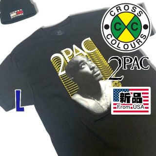 クロスカラーズ(CROSS COLOURS)の新品 クロスカラーズ × 2パック 半袖 Tシャツ L ブラック コラボ(Tシャツ/カットソー(半袖/袖なし))