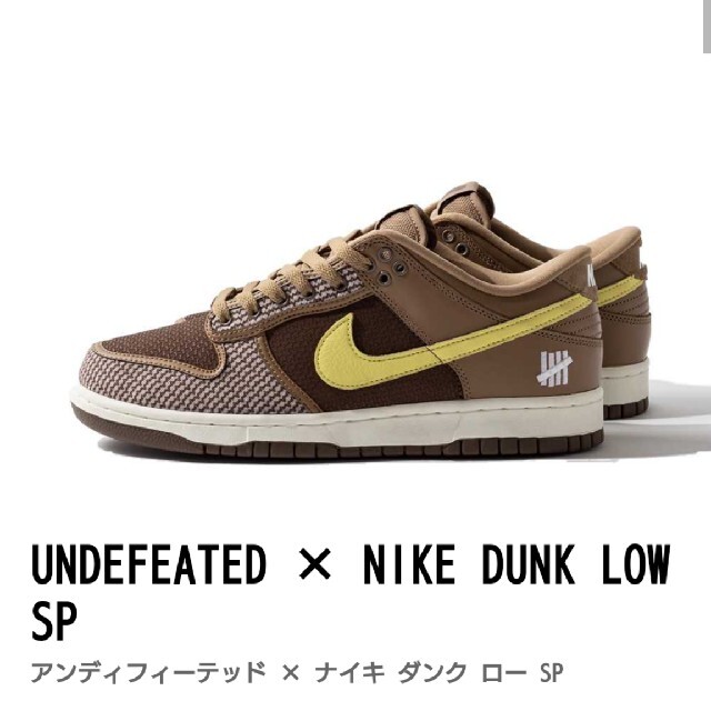 NIKE DUNK LOW SP / UNDFTD 27.5 - スニーカー