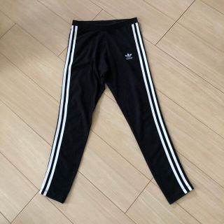 アディダス(adidas)の1度着用　adidas アディダス  美脚ラインパンツ　レギンス　黒　M(レギンス/スパッツ)