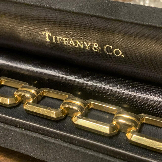 Tiffany & Co.(ティファニー)のVINTAGE TIFFANY ティファニー 14K オクタゴン ブレスレット メンズのアクセサリー(ブレスレット)の商品写真