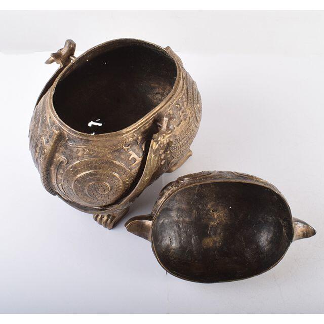 中国 青銅器 饕餮文神獣形 持ち手付尊 M R3687Cの通販 by 中国 青銅器 饕餮文神獣形 持ち手付尊 M R3687Cの通販 by