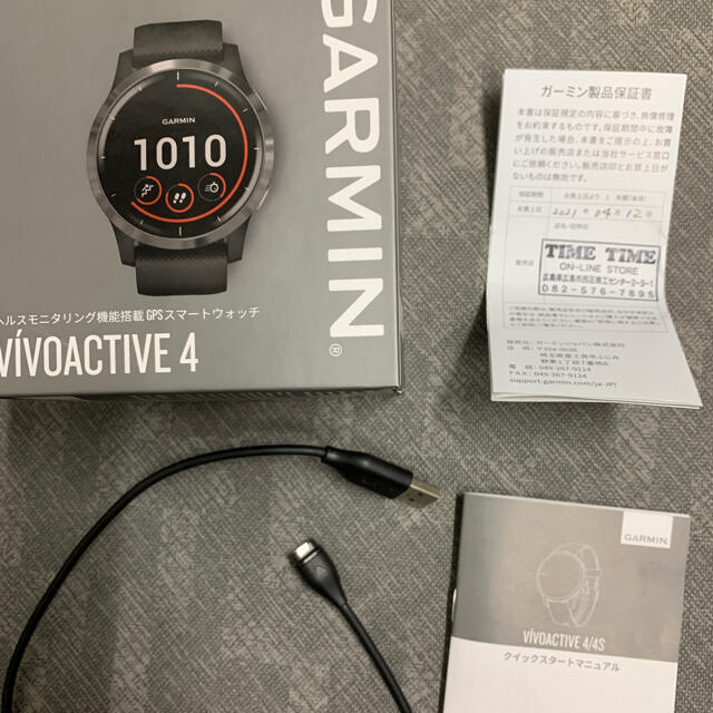 GARMIN(ガーミン)のGARMIN VIVOACTIVE 4 BLACK/SLATE【さらに値下】 メンズの時計(腕時計(デジタル))の商品写真