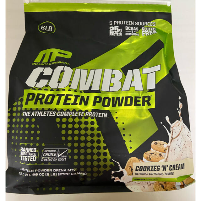 【新品】COMBAT Protein Powder 2722g 食品/飲料/酒の健康食品(プロテイン)の商品写真