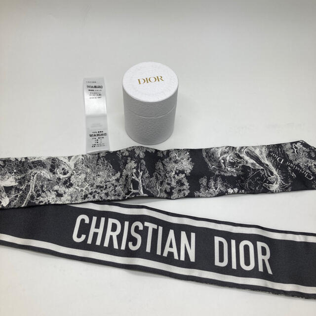 ディオール　DIOR スカーフ　ロゴ　新作　グレー　大人気