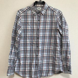 ユニクロ(UNIQLO)のユニクロ チェックシャツ 青 水色 ピンク 白 ギンガム チェック(シャツ/ブラウス(長袖/七分))