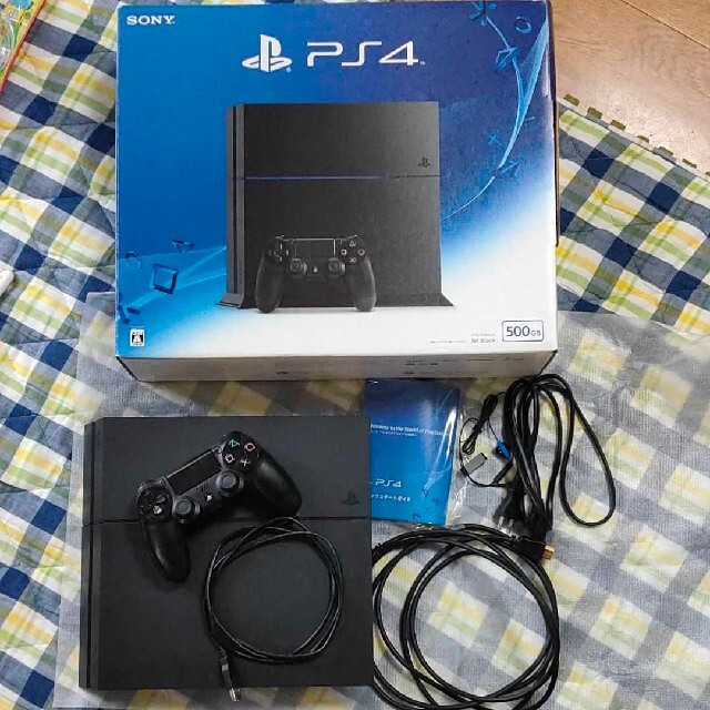 PlayStation4 - SONY PS4 本体 ジェットブラック CUH-1200 500GBの通販 ...