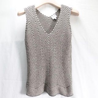 アルマーニ(Armani)のARMANI　ノースリーブニット　レディース　ブラウン(ニット/セーター)