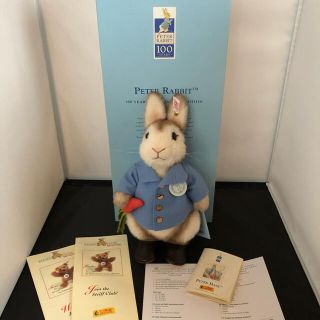 テディベア 新品未使用タグ付き*シュタイフ*アルパカ毛 ピーター