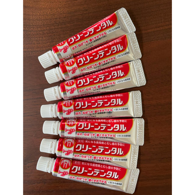 第一三共ヘルスケア(ダイイチサンキョウヘルスケア)のトラベルサイズ 薬用歯磨き(試供品) 7個 まとめて コスメ/美容のオーラルケア(歯磨き粉)の商品写真