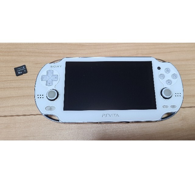 高評価のおせち贈り物 PSvita PCH-1100 ホワイト 32Gメモリカード付 動作確認済 携帯用ゲーム本体