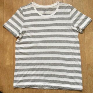 ムジルシリョウヒン(MUJI (無印良品))の無印良品　MUJI Tシャツ　レディース　ボーダー　XL(Tシャツ(半袖/袖なし))