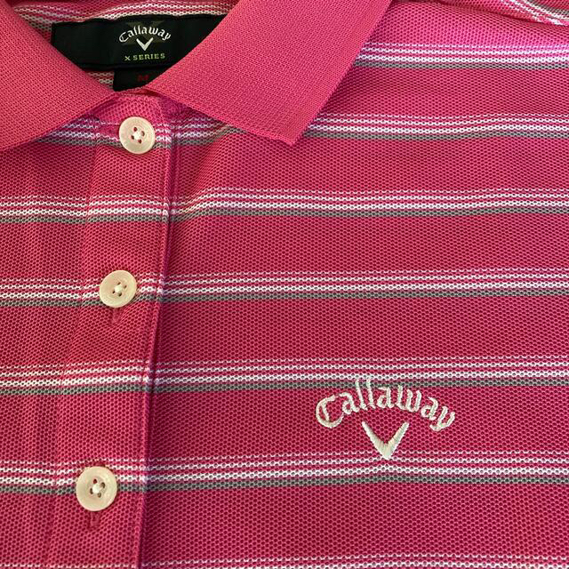 Callaway Golf(キャロウェイゴルフ)のCallaway キャロウェイ サイズM ポリエステルシャツ スポーツ/アウトドアのゴルフ(ウエア)の商品写真