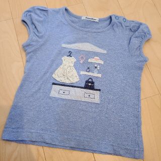 ファミリア(familiar)のfamiliar 100 半袖Tシャツ 水色(Tシャツ/カットソー)